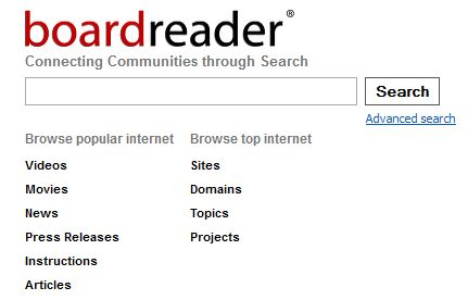 Boardreader Search