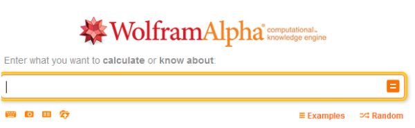 WolframAlpha search