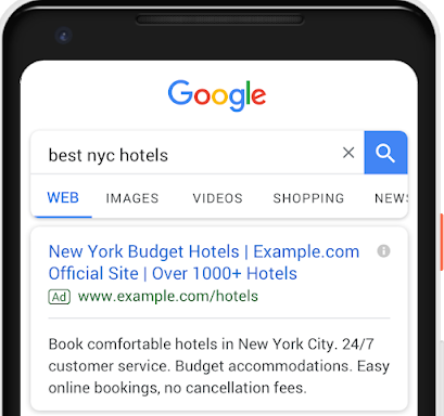 responsive search ads on mobile