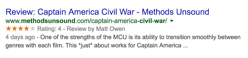 captain america civil war review rich snippet